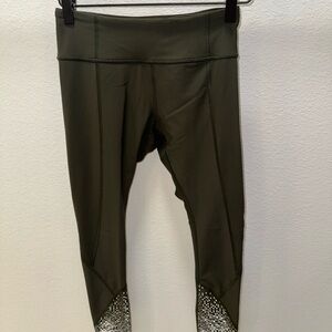 Lululemon Olive Green High-Waist Leggings